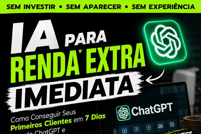 Capa do curso IA para Renda Extra Imediata